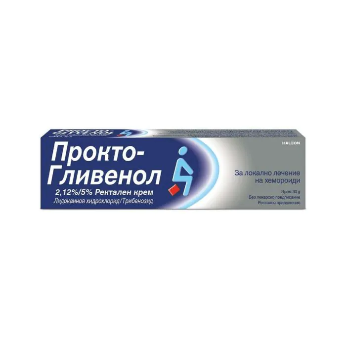 Прокто-Гливенол Ректален Крем за локално лечение на хемороиди х 30 г
